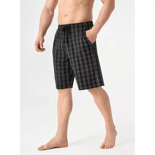 DAVID ARCHY Men's 2 Pack Comfy Cotton Sleep Shorts Lounge Wear Pajama Pants