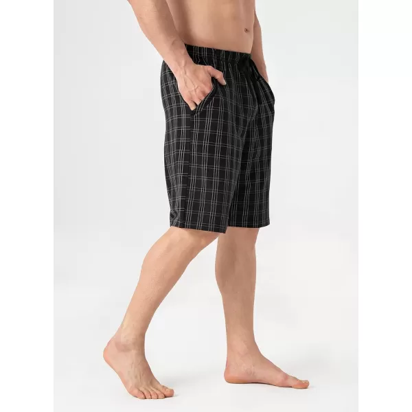 DAVID ARCHY Men's 2 Pack Comfy Cotton Sleep Shorts Lounge Wear Pajama Pants