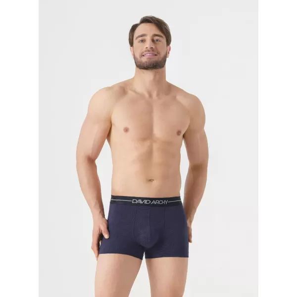 DAVID ARCHY Men's Soft Trunks Breathable Pouch Underwear 3, 4 or 6 Pack