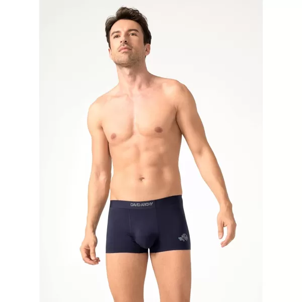 DAVID ARCHY Men's Soft Trunks Breathable Pouch Underwear 3, 4 or 6 Pack