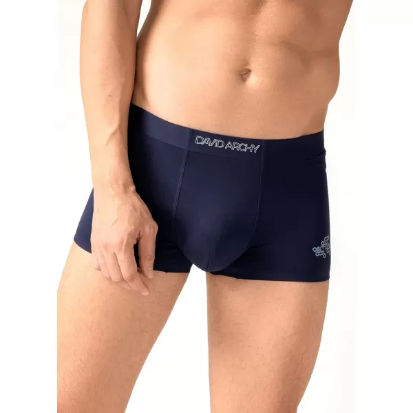 DAVID ARCHY Men's Soft Trunks Breathable Pouch Underwear 3, 4 or 6 Pack