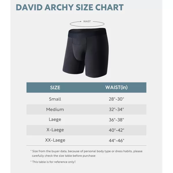 DAVID ARCHY Mens Underwear Soft Breathable Cotton Moisture-Wicking Boxer Briefs with Horizontal Fly 3 Pack