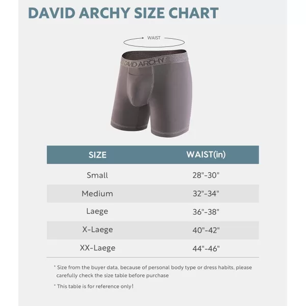 DAVID ARCHY Mens Underwear Soft Breathable Cotton Moisture-Wicking Boxer Briefs with Horizontal Fly 3 Pack