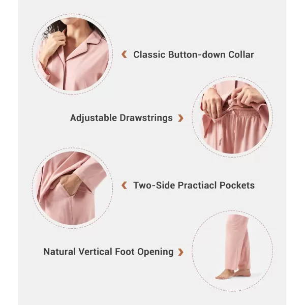 DAVID ARCHY Womens Pajamas Sets Premium Cotton Sleepwear Matching Gifts Comfort Loungewear