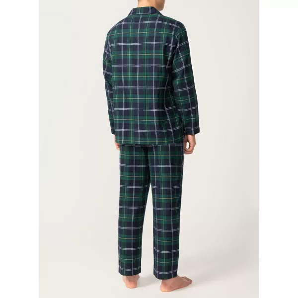 Men's Cotton Sleepwear Button-Down Pajamas Set