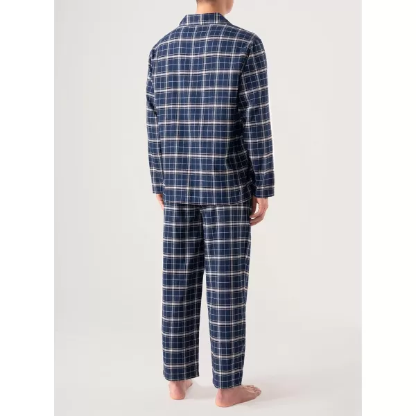 Men's Cotton Sleepwear Button-Down Pajamas Set