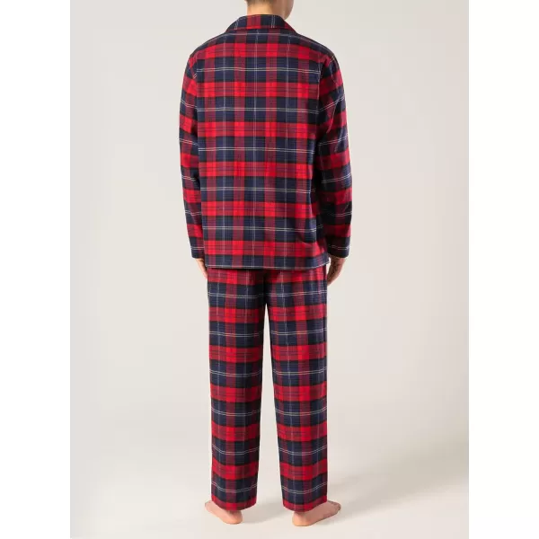 Men's Cotton Sleepwear Button-Down Pajamas Set