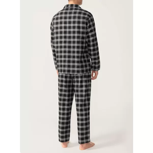 Men's Cotton Sleepwear Button-Down Pajamas Set