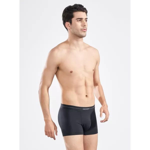 Men's Trunk Boxer Briefs Seamless Underwear Pack Soft Support Pouch No Fly