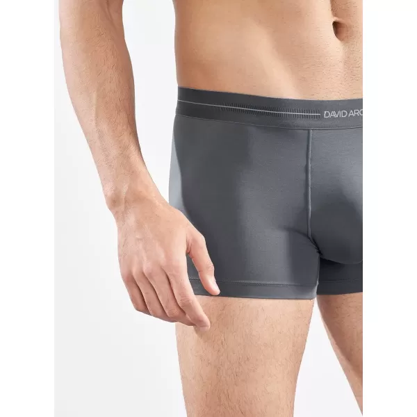 Men's Trunk Boxer Briefs Seamless Underwear Pack Soft Support Pouch No Fly