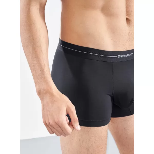 Men's Trunk Boxer Briefs Seamless Underwear Pack Soft Support Pouch No Fly