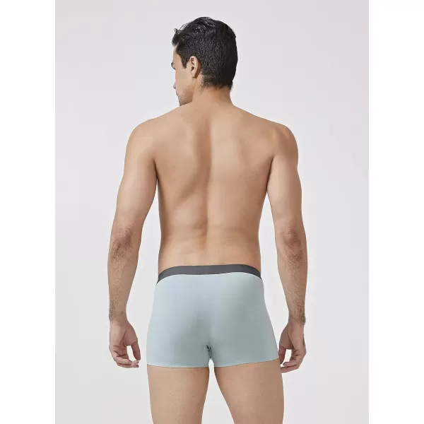 Men's Trunk Boxer Briefs Seamless Underwear Pack Soft Support Pouch No Fly