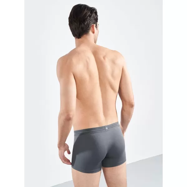 Men's Trunk Boxer Briefs Seamless Underwear Pack Soft Support Pouch No Fly