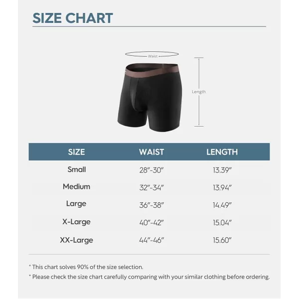 Mens Underwear Bamboo Rayon Boxer Briefs with Support Contour Pouch Soft and Comfortable Underwear for Men 3 Pack