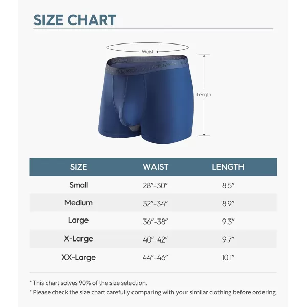 Mens Underwear Dual Pouch Trunks Support Ball Pouch Bulge Enhancing Micro Modal Boxer Briefs for Men 3 or 4 Pack