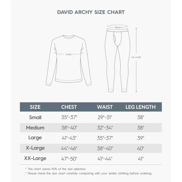 Thermal Underwear for Men Fleece Lined Sets or Long Johns with Extra Warm Double-layer Panel for Cold Weather