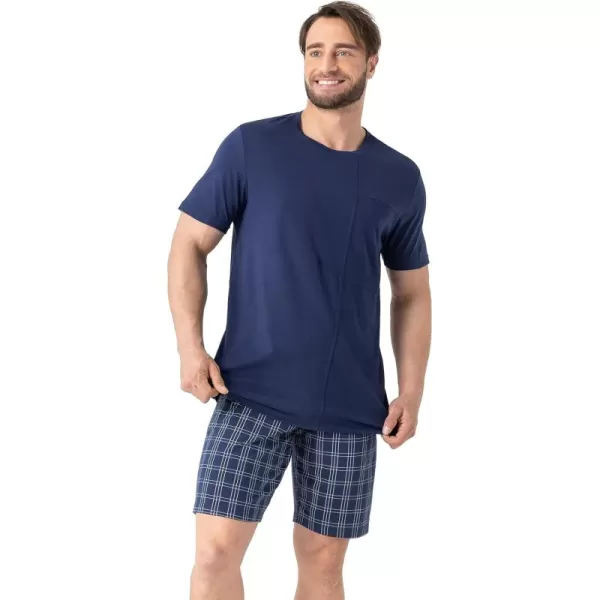 Men's Cotton Pajama Set Top &amp; Bottom Sleepwear PJs