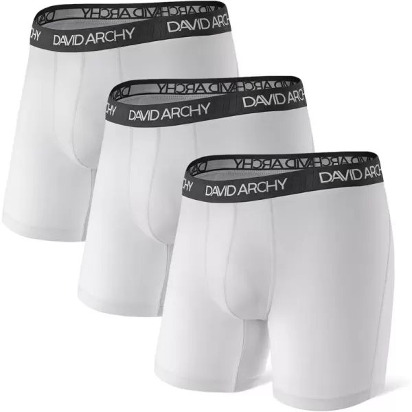 Mens Underwear Quick Dry Boxer Briefs Sports Breathable Underwear in 3 Pack No Fly