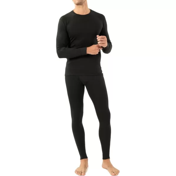 Thermal Underwear for Men Cotton Fleece Lined Men's Thermal Bottoms &amp; Sets Stretch Base Layer Tops &amp; Long Johns