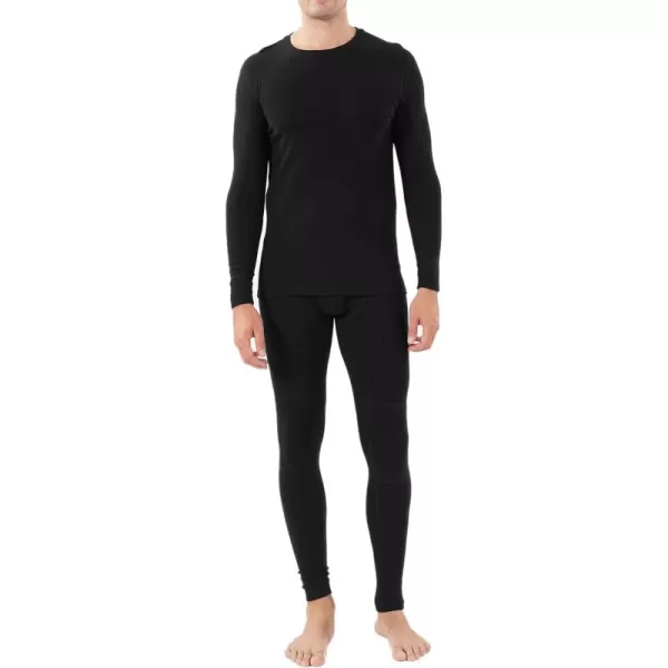 Thermal Underwear for Men Fleece Lined Sets or Long Johns with Extra Warm Double-layer Panel for Cold Weather