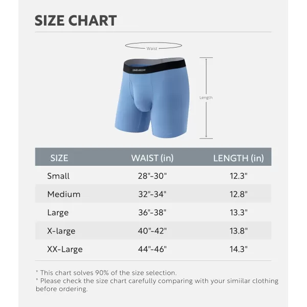 Mens Underwear ComfortSoft Moisture-Wicking,Breathable Cotton Boxer Briefs for Men 6 Pack