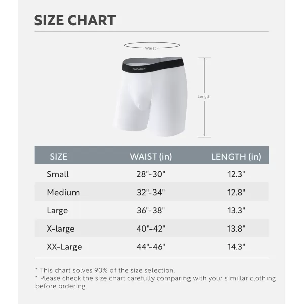 Mens Underwear ComfortSoft Moisture-Wicking,Breathable Cotton Boxer Briefs for Men 6 Pack