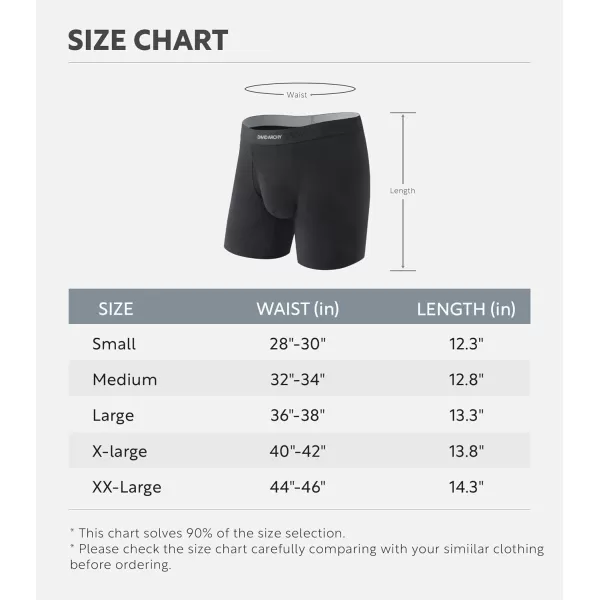 Mens Underwear ComfortSoft Moisture-Wicking,Breathable Cotton Boxer Briefs for Men 6 Pack