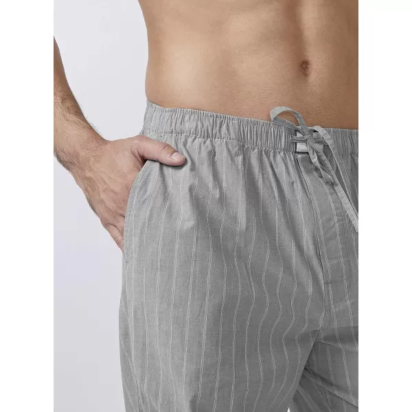 Men's Cotton Pajama Pants Comfy Soft Long Sleep Bottom with Fly PJ Lounge Wear 1 or 2 Pack