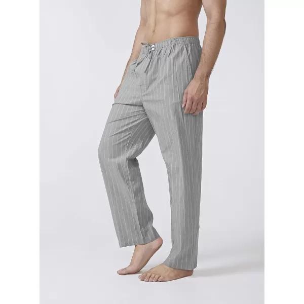 Men's Cotton Pajama Pants Comfy Soft Long Sleep Bottom with Fly PJ Lounge Wear 1 or 2 Pack