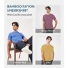 imageDAVID ARCHY Mens Undershirt Bamboo Rayon MoistureWicking TShirts Stretch CrewneckVNeck Tees for Men 3 or 5 PackCrewneck  Parisian BlueDusky OrchidGold