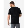 imageDAVID ARCHY Mens Undershirt Bamboo Rayon MoistureWicking TShirts Stretch CrewneckVNeck Tees for Men 3 or 5 PackVneck  Black