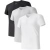 V-neck - Black/White/Gray