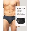 imageDAVID ARCHY Mens Briefs Micro Modal No Fly Underwear Support Pouch Soft Comfort Briefs for Men 4 Pack4 Pack  Modal  Black