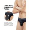 imageDAVID ARCHY Mens Briefs Rayon Made From Bamboo Underwear Pouch Breathable Super Soft Comfort 4 or 7 PackBlackno Fly4 Pack