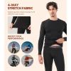 imageDAVID ARCHY Mens Lightweight Thermal Underwear  Breathable Comfort for Cool Weather Ideal for Active UseBlack