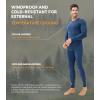 imageDAVID ARCHY Mens Lightweight Thermal Underwear  Breathable Comfort for Cool Weather Ideal for Active UseDark Bluens24001