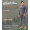 imageDAVID ARCHY Mens Lightweight Thermal Underwear  Breathable Comfort for Cool Weather Ideal for Active UseDark Greyns24001