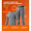 imageDAVID ARCHY Mens Lightweight Thermal Underwear  Breathable Comfort for Cool Weather Ideal for Active UseDark Greyns24001