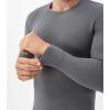 imageDAVID ARCHY Mens Lightweight Thermal Underwear  Breathable Comfort for Cool Weather Ideal for Active UseDark Greyns24001