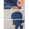 imageDAVID ARCHY Mens Lightweight Thermal Underwear  Breathable Comfort for Cool Weather Ideal for Active UseNavy Blue