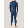 imageDAVID ARCHY Mens Lightweight Thermal Underwear  Breathable Comfort for Cool Weather Ideal for Active UseNavy Blue