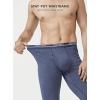 imageDAVID ARCHY Mens Thermal Underwear Set Winter Warm Base Layers Thermal Top and Bottoms Long Johns SetDark Gray Stripenavy Blue Stripe