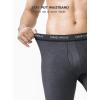 imageDAVID ARCHY Mens Thermal Underwear Set Winter Warm Base Layers Thermal Top and Bottoms Long Johns SetHeather Black Stripe