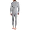 imageDAVID ARCHY Mens Thermal Underwear Set Winter Warm Base Layers Thermal Top and Bottoms Long Johns SetHeather Light Gray  Thermal Set  Cotton