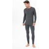 imageDAVID ARCHY Mens Thermal Underwear Set Winter Warm Base Layers Thermal Top and Bottoms Long Johns SetThermal Set  Dark Gray