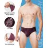 imageDAVID ARCHY Mens Underwear Briefs Micro Modal Dual Pouch Briefs Support Pouch Breathable Soft Briefs for Men 4 or 7 PackBlackDeep Grape Purple