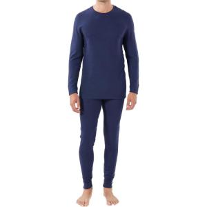 imageDAVID ARCHY Mens Heavyweight Thermal Underwear for Extreme Cold Perfect for Harsh Winter from 10C to 5CBlue