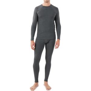 imageDAVID ARCHY Mens Lightweight Thermal Underwear  Breathable Comfort for Cool Weather Ideal for Active UseDark Gray