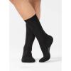 imageDAVID ARCHY Mens MultiPairs Breathable Cotton Athletic Socks Casual Crew Socks US Shoe Size 6124 Pairs  BlackWhite