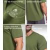 imageDAVID ARCHY Mens TShirt Heavyweight Tees Cotton Sorona Casual Plain Shirts Side SlitCurved Hem Tees for Men 2PackCurved Hem  Yellow PlumSap Green